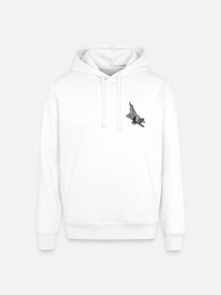 F22-Raptor - Stanley/Stella Sounder Side Pocket Hoodie - white