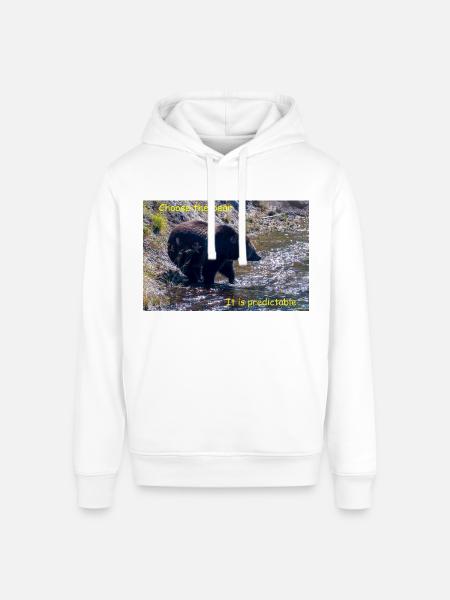 Choose The Bear - Stanley/Stella Sounder Side Pocket Hoodie - white