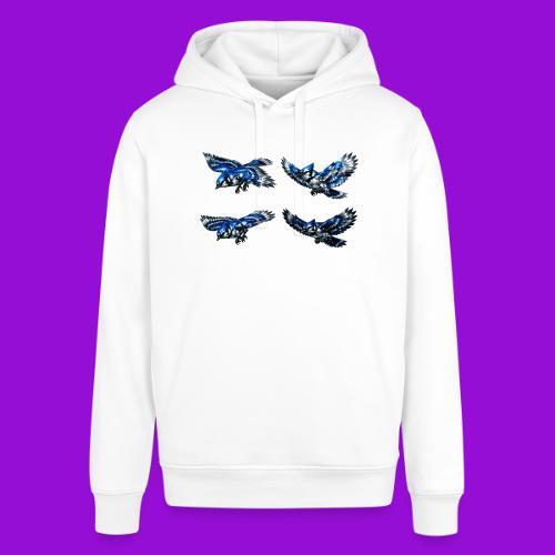 Silver Blue Jay Flight Stages - Stanley/Stella Sounder Side Pocket Hoodie