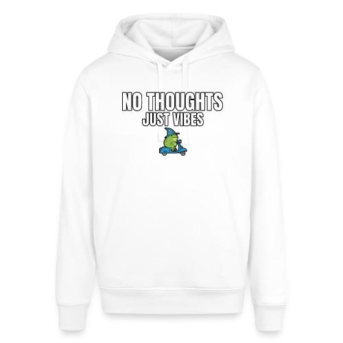 No Thoughts Just Vibes Funny Frog Shirt - Stanley/Stella Sounder Side Pocket Hoodie