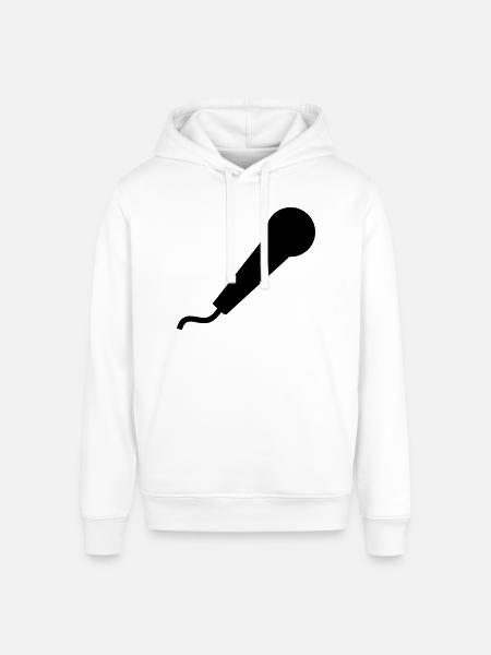Microphone - Stanley/Stella Sounder Side Pocket Hoodie - white