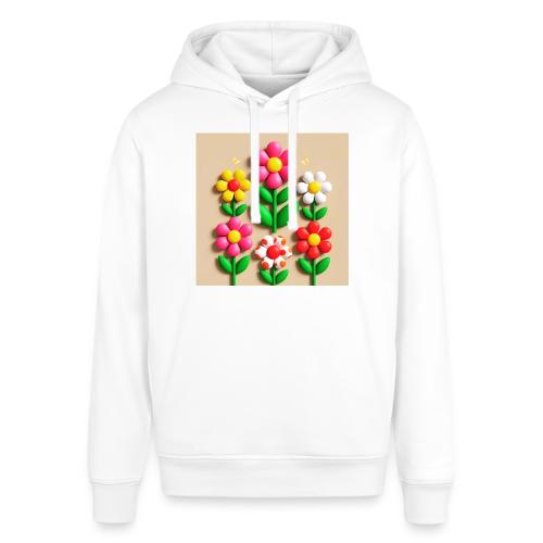 3D Flowers and Butterflies in Amber, Floral Design - Stanley/Stella Sounder Side Pocket Hoodie