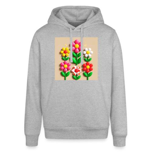 3D Flowers and Butterflies in Amber, Floral Design - Stanley/Stella Sounder Side Pocket Hoodie