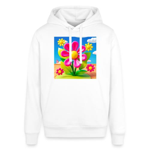 Pink Floral Peace | Sky & Nature Design - Stanley/Stella Sounder Side Pocket Hoodie