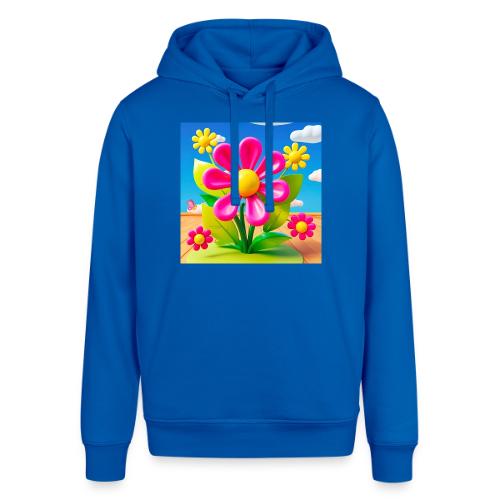 Pink Floral Peace | Sky & Nature Design - Stanley/Stella Sounder Side Pocket Hoodie
