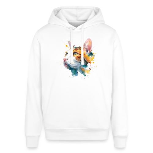 Cat: Feline Ink Burst - Stanley/Stella Sounder Side Pocket Hoodie