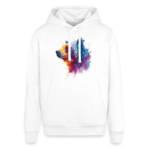 Watercolor Bear Portrait - Stanley/Stella Sounder Side Pocket Hoodie