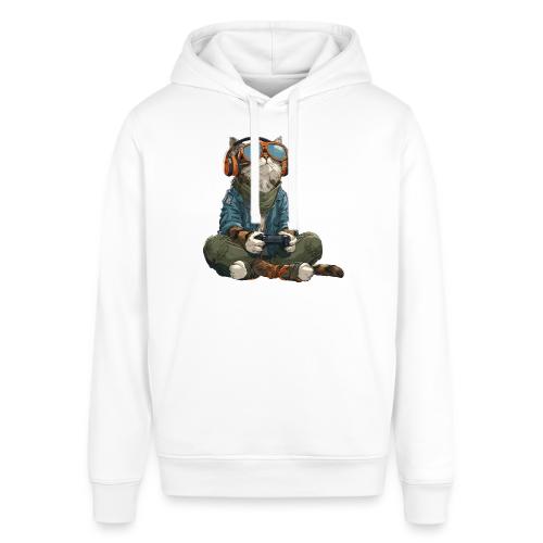 Cat: Purrfect Player - Stanley/Stella Sounder Side Pocket Hoodie