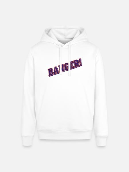 Banger purple orange - Stanley/Stella Sounder Side Pocket Hoodie - white