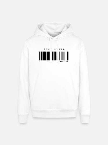 Stay Coded - Stanley/Stella Sounder Side Pocket Hoodie - white