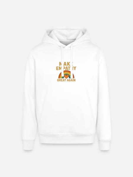 Make Empathy Great Again - Stanley/Stella Sounder Side Pocket Hoodie - white