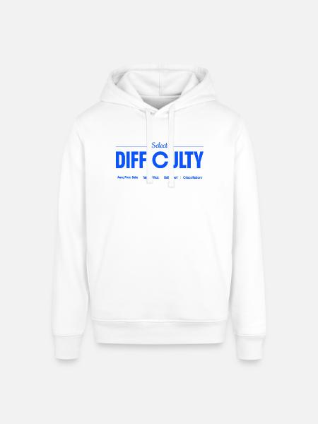 Select Difficulty Gaming - Stanley/Stella Sounder Side Pocket Hoodie - white