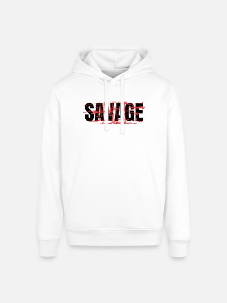 savage - Stanley/Stella Sounder Side Pocket Hoodie - white