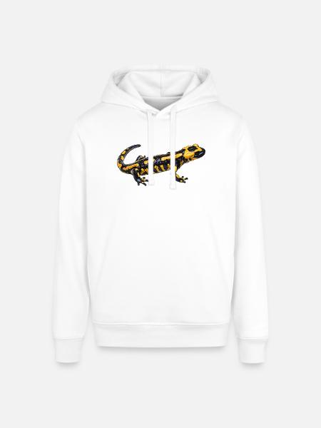 Fire salamander - Stanley/Stella Sounder Side Pocket Hoodie - white