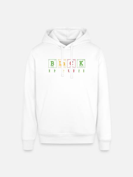 Black Nurse Registered Nurse - Stanley/Stella Sounder Side Pocket Hoodie - white