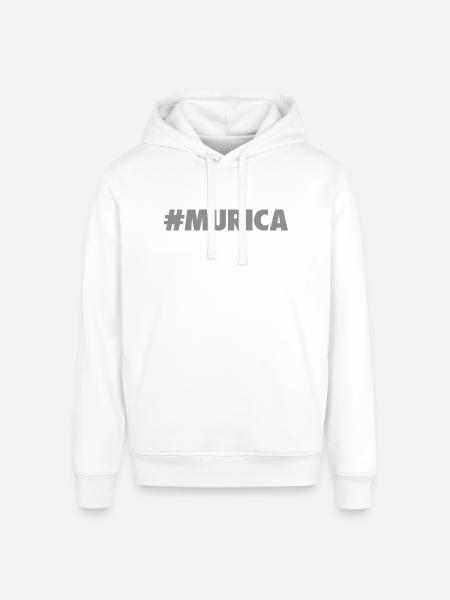 -Murica - Stanley/Stella Sounder Side Pocket Hoodie - white