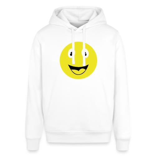 Yellow Happy Face Print - Stanley/Stella Sounder Side Pocket Hoodie