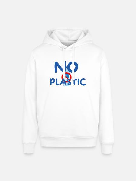 NO PLASTIC - Stanley/Stella Sounder Side Pocket Hoodie - white