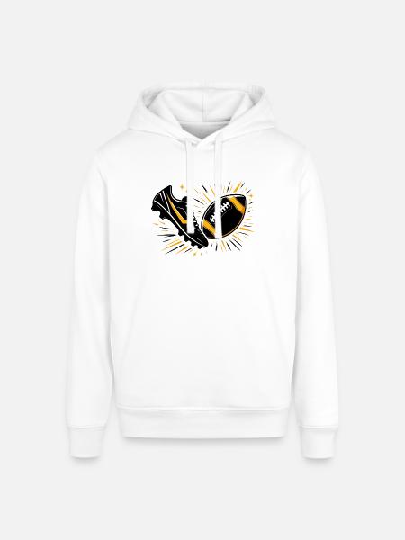 Sneaker Football Burst - Stanley/Stella Sounder Side Pocket Hoodie - white