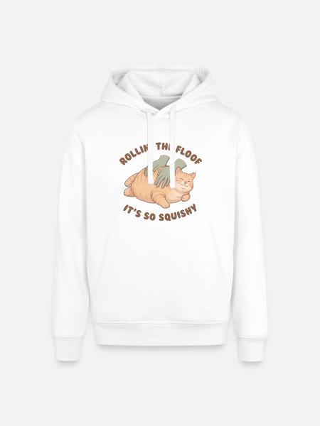 Rollin The Floof - Stanley/Stella Sounder Side Pocket Hoodie - white