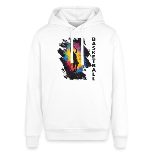 High Energy Basketball Paint Splatter Art - Stanley/Stella Sounder Side Pocket Hoodie