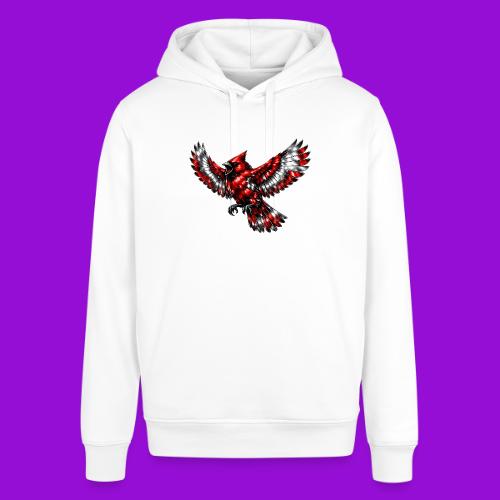 Silver Cardinal in Flight - Stanley/Stella Sounder Side Pocket Hoodie