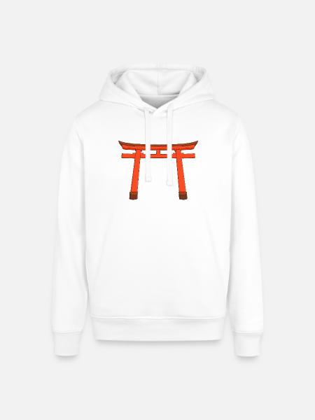 Vivid Torii Gate - Stanley/Stella Sounder Side Pocket Hoodie - white