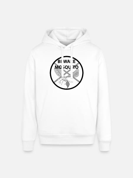 beware mosquito - Stanley/Stella Sounder Side Pocket Hoodie - white