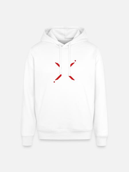 quad - Stanley/Stella Sounder Side Pocket Hoodie - white