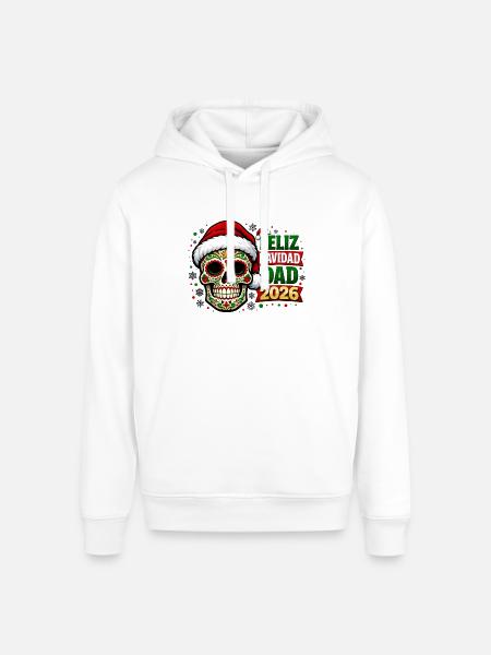 Mexican Christmas 2026 - Stanley/Stella Sounder Side Pocket Hoodie - white
