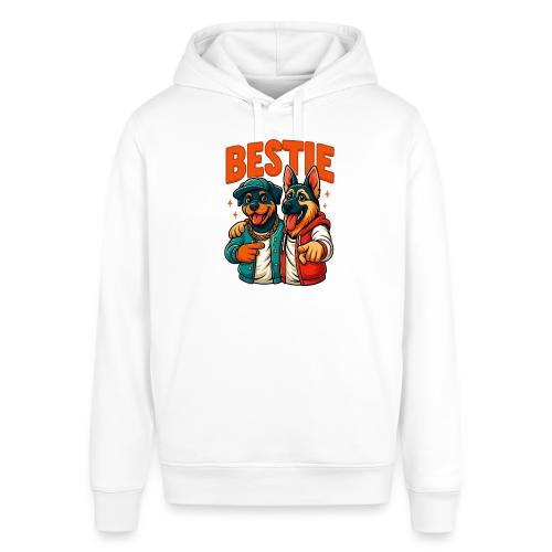 Hip Hop Dog Besties Shirt for Friends & Pet Lovers - Stanley/Stella Sounder Side Pocket Hoodie