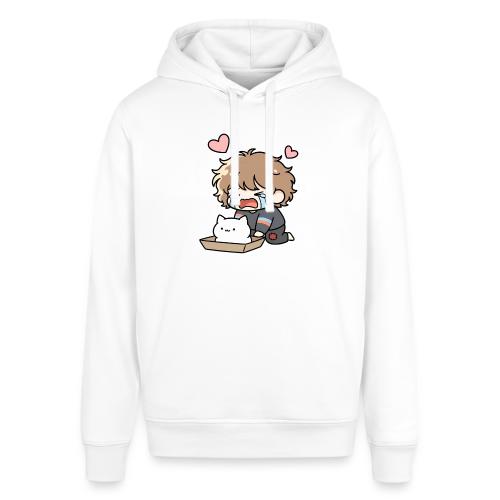 Crying Chibi Boy with Stray Cat - Stanley/Stella Sounder Side Pocket Hoodie