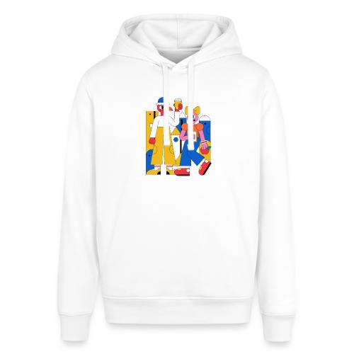 Bold Geometric Duo Pop Art - Stanley/Stella Sounder Side Pocket Hoodie