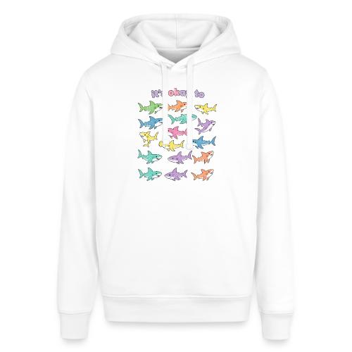 It’s Okay To – Cute Pastel Shark - Stanley/Stella Sounder Side Pocket Hoodie