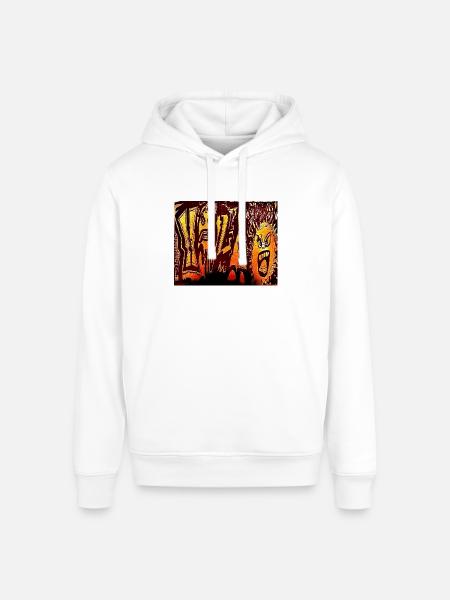 Inferno Graffiti Faces - Stanley/Stella Sounder Side Pocket Hoodie - white