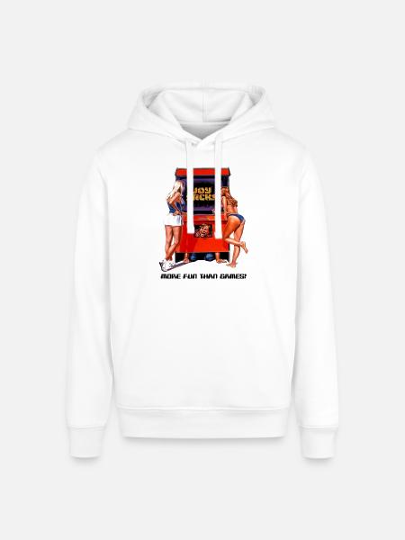 Joysticks Arcade - Stanley/Stella Sounder Side Pocket Hoodie - white