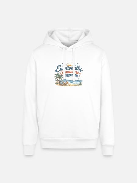 Emotional Oceanic Escape - Stanley/Stella Sounder Side Pocket Hoodie - white