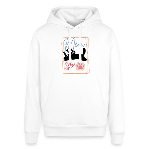 Meow Cat Paw Cute Kitty Lover Design - Stanley/Stella Sounder Side Pocket Hoodie