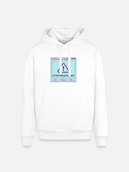 Glitchy System Overload 2026 - Stanley/Stella Sounder Side Pocket Hoodie - white