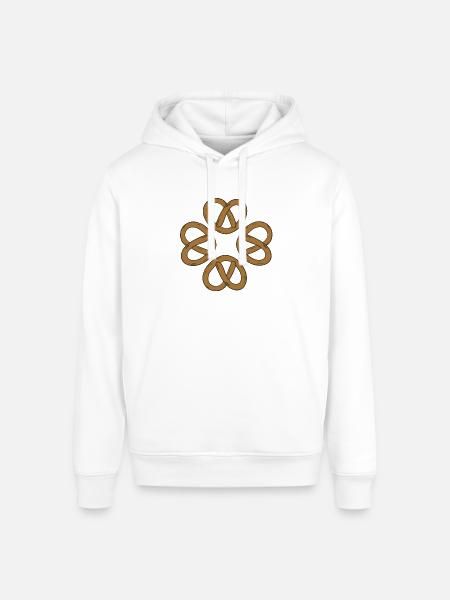 T-shirt pretzel - Stanley/Stella Sounder Side Pocket Hoodie - white