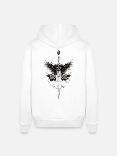 Death wings - Stanley/Stella Sounder Side Pocket Hoodie - white