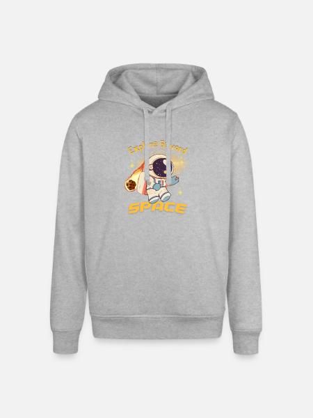 Explore the Space - Stanley/Stella Sounder Side Pocket Hoodie - heather gray