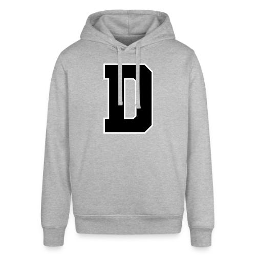 Varsity Letter D Athletic Alphabet Design - Stanley/Stella Sounder Side Pocket Hoodie