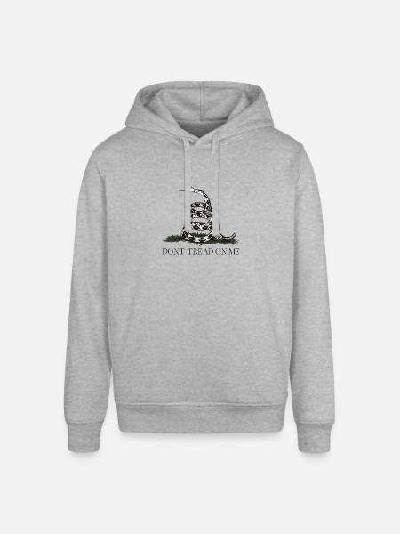 Coiled Rattlesnake Emblem - Stanley/Stella Sounder Side Pocket Hoodie - heather gray