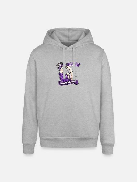 Unbreakable Sjögren's Warrior - Stanley/Stella Sounder Side Pocket Hoodie - heather gray