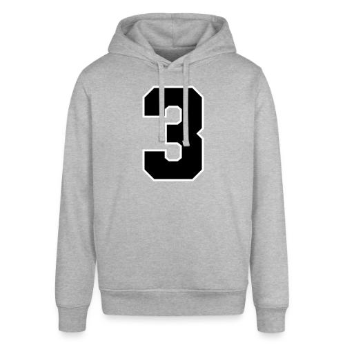 Varsity Number 3 Athletic Font - Stanley/Stella Sounder Side Pocket Hoodie