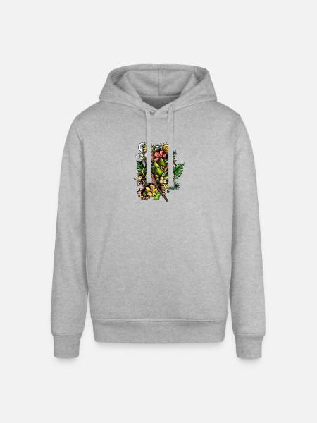 Lunar Dreamcatcher - Stanley/Stella Sounder Side Pocket Hoodie - heather gray