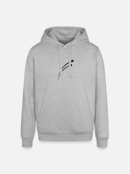 Twin Shooting Star Meteor Arc - Stanley/Stella Sounder Side Pocket Hoodie - heather gray