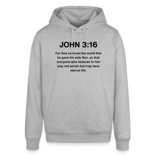 John 3:16 Christian Apparel – Bible Verse Clothing - Stanley/Stella Sounder Side Pocket Hoodie