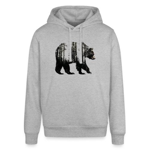 Evergreen Bear Silhouette - Stanley/Stella Sounder Side Pocket Hoodie